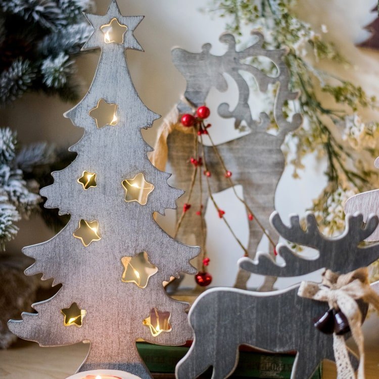Christmas Desktop Decoration Figurines in Wood - Che Cose Belle