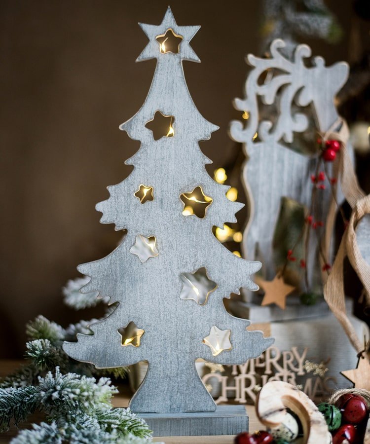 Christmas Desktop Decoration Figurines in Wood - Che Cose Belle