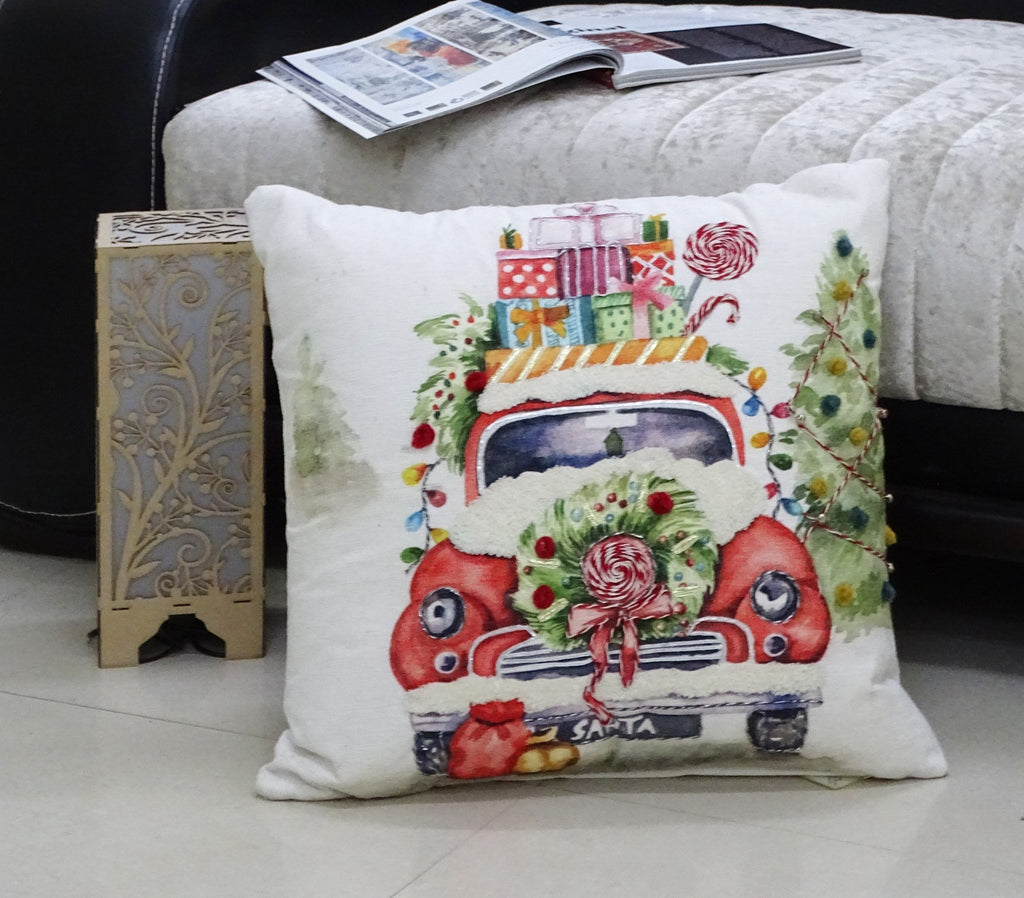 Christmas Embroidered Throw Pillow 20" x 20" - Che Cose Belle
