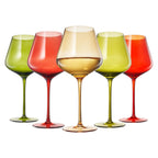 Christmas Holiday Wine Glasses Set of 5 – 20oz Goblets - Che Cose Belle