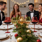 Christmas Holiday Wine Glasses Set of 5 – 20oz Goblets - Che Cose Belle