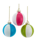 Christmas Ornament – Coastal Beach Ball Glass Ornament 80MM - Che Cose Belle