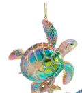 Christmas Ornament - Coastal Electroplated Sea Turtle Holiday Decor - Che Cose Belle