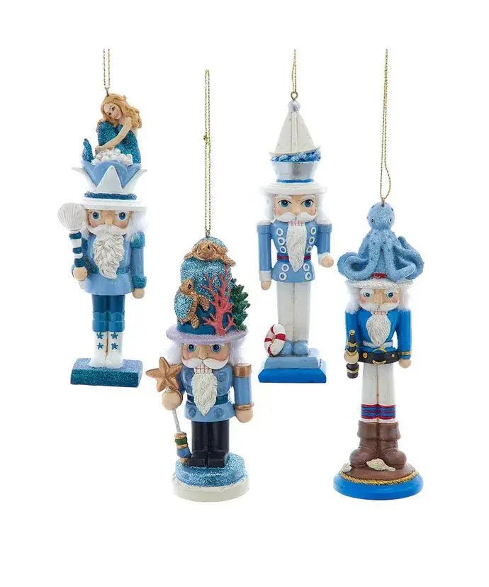 Christmas Ornament - Coastal Hollywood Nautical Nutcracker Holiday Decor 5" - Che Cose Belle