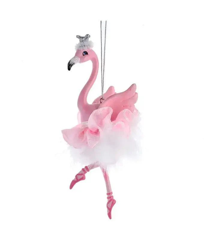 Christmas Ornament – Flamingo Ballerina Coastal Holiday Decor 5.63" - Che Cose Belle