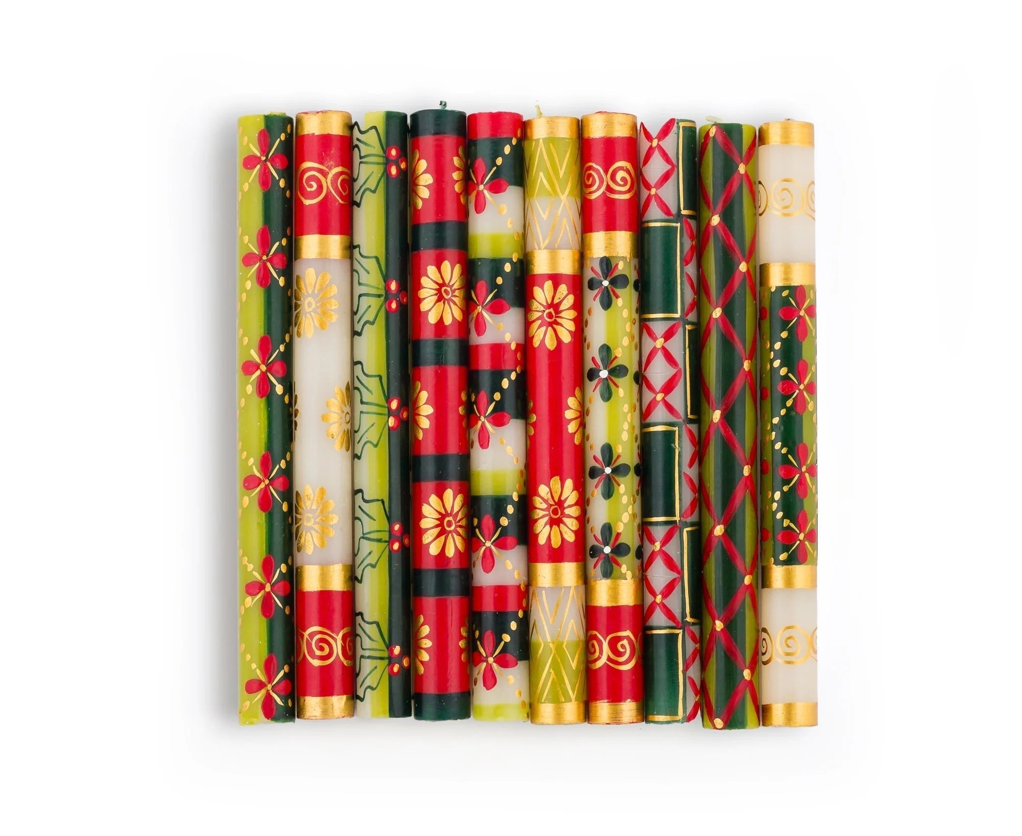 Christmas Painted Candles - Che Cose Belle