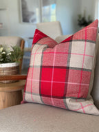 Christmas Pillow Cover - Tartan - Che Cose Belle
