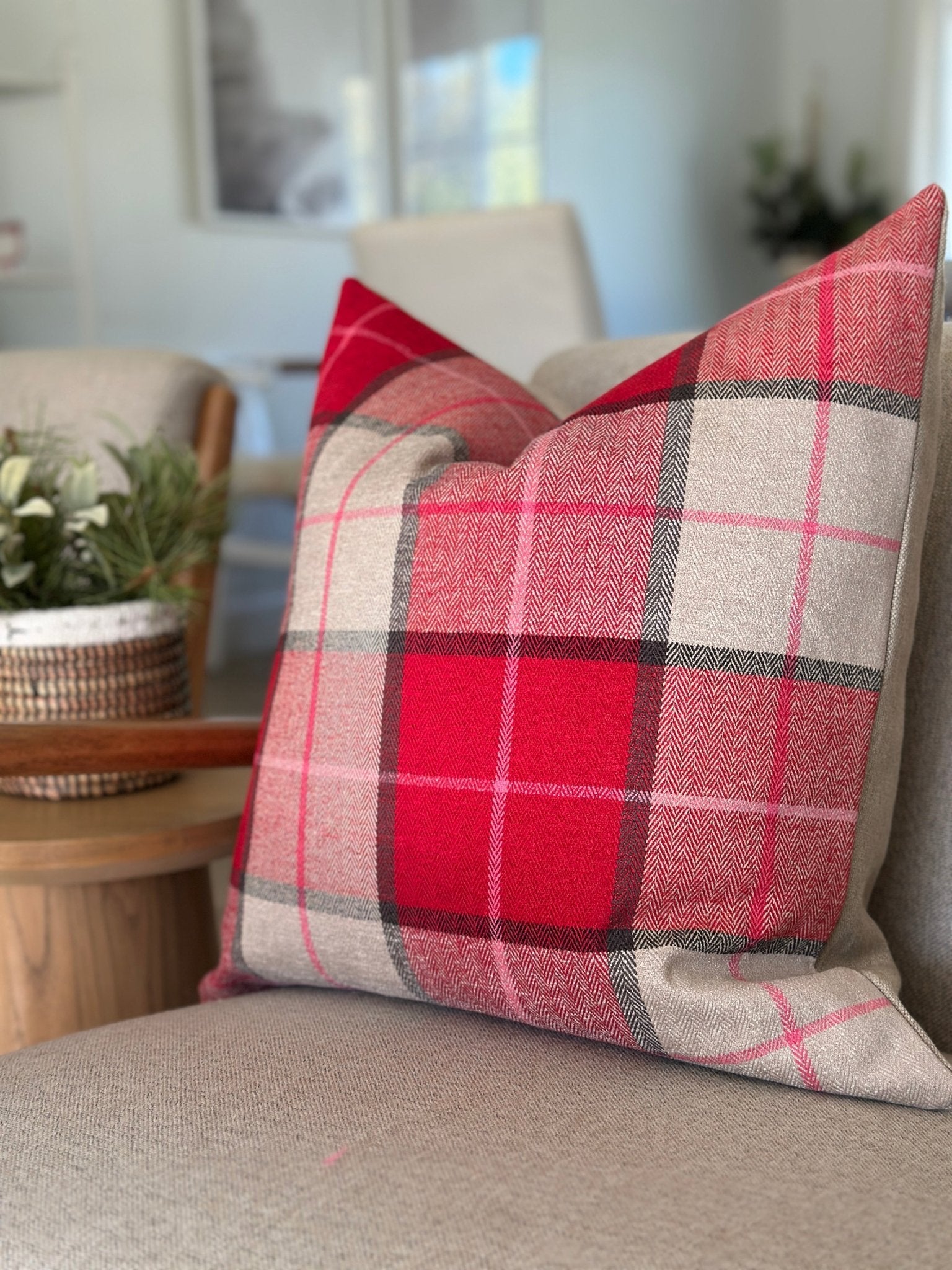 Christmas Pillow Cover - Tartan - Che Cose Belle