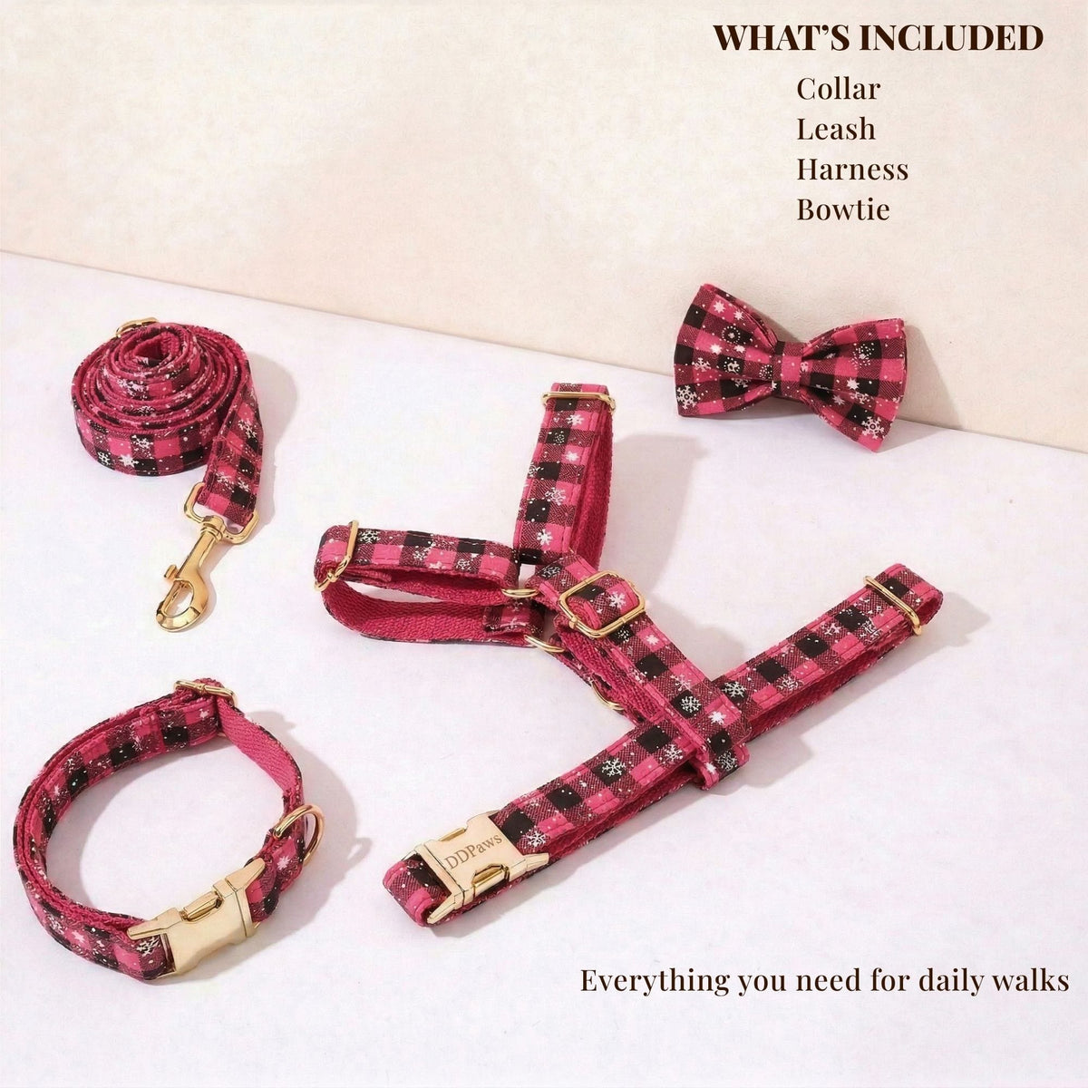 Christmas Red Star Plaid Set - Che Cose Belle