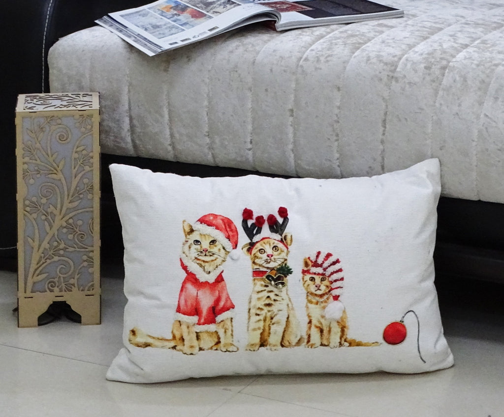 Christmas Throw Pillow for couch 14"x 20" - Che Cose Belle