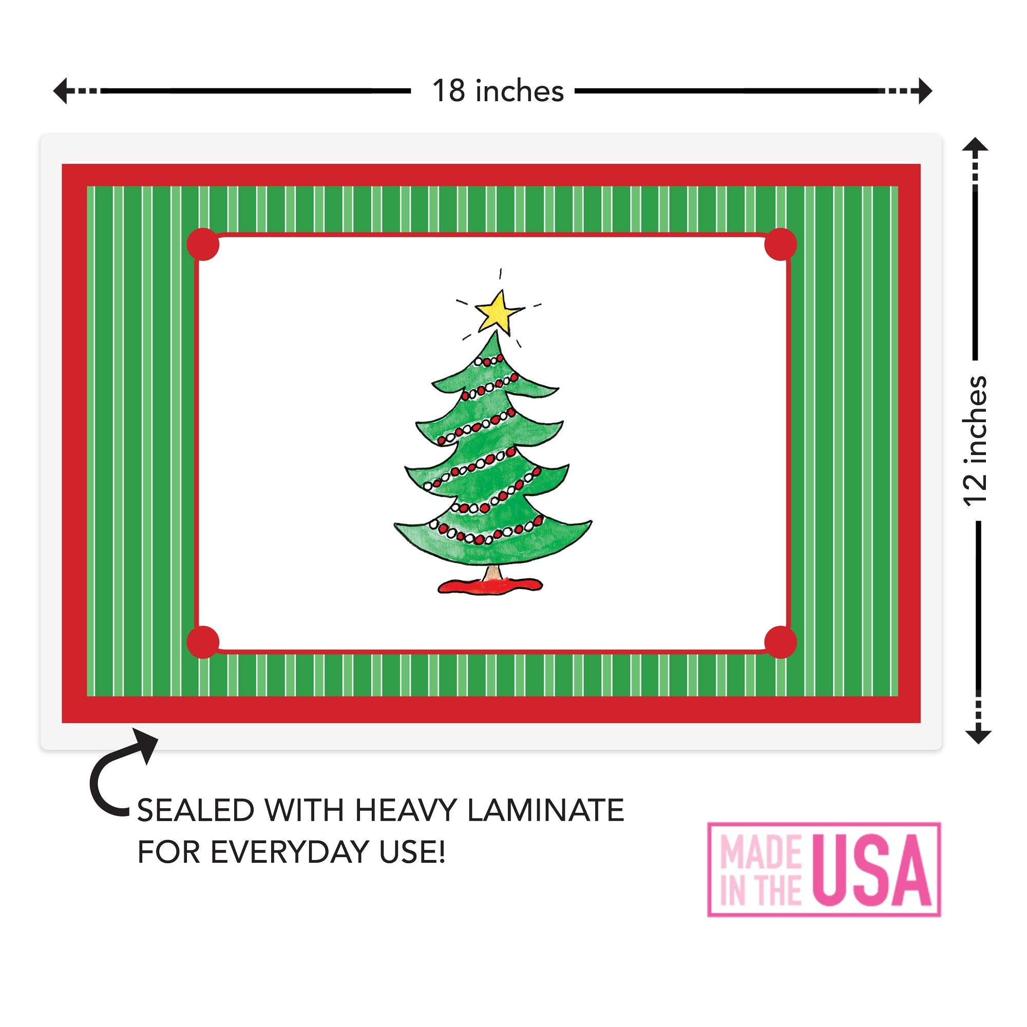 Christmas Tree Kids Placemat - Che Cose Belle