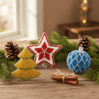 Christmas Tree Ornament (Set of 3) - Che Cose Belle