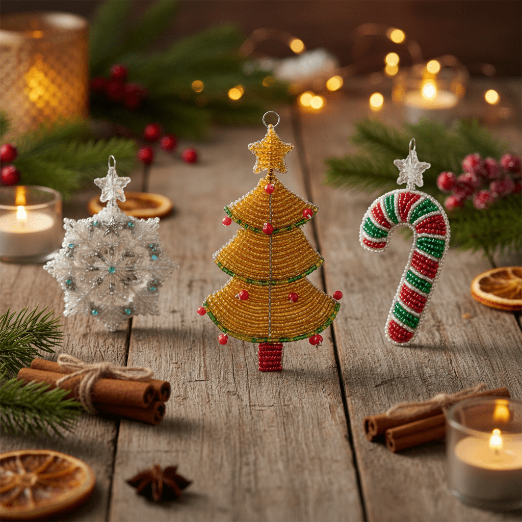Christmas Tree With Star Ornament (Set of 3) - Che Cose Belle