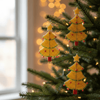 Christmas Tree With Star Ornament (Set of 3) - Che Cose Belle