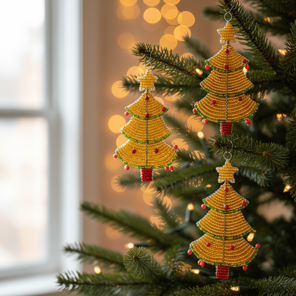 Christmas Tree With Star Ornament (Set of 3) - Che Cose Belle