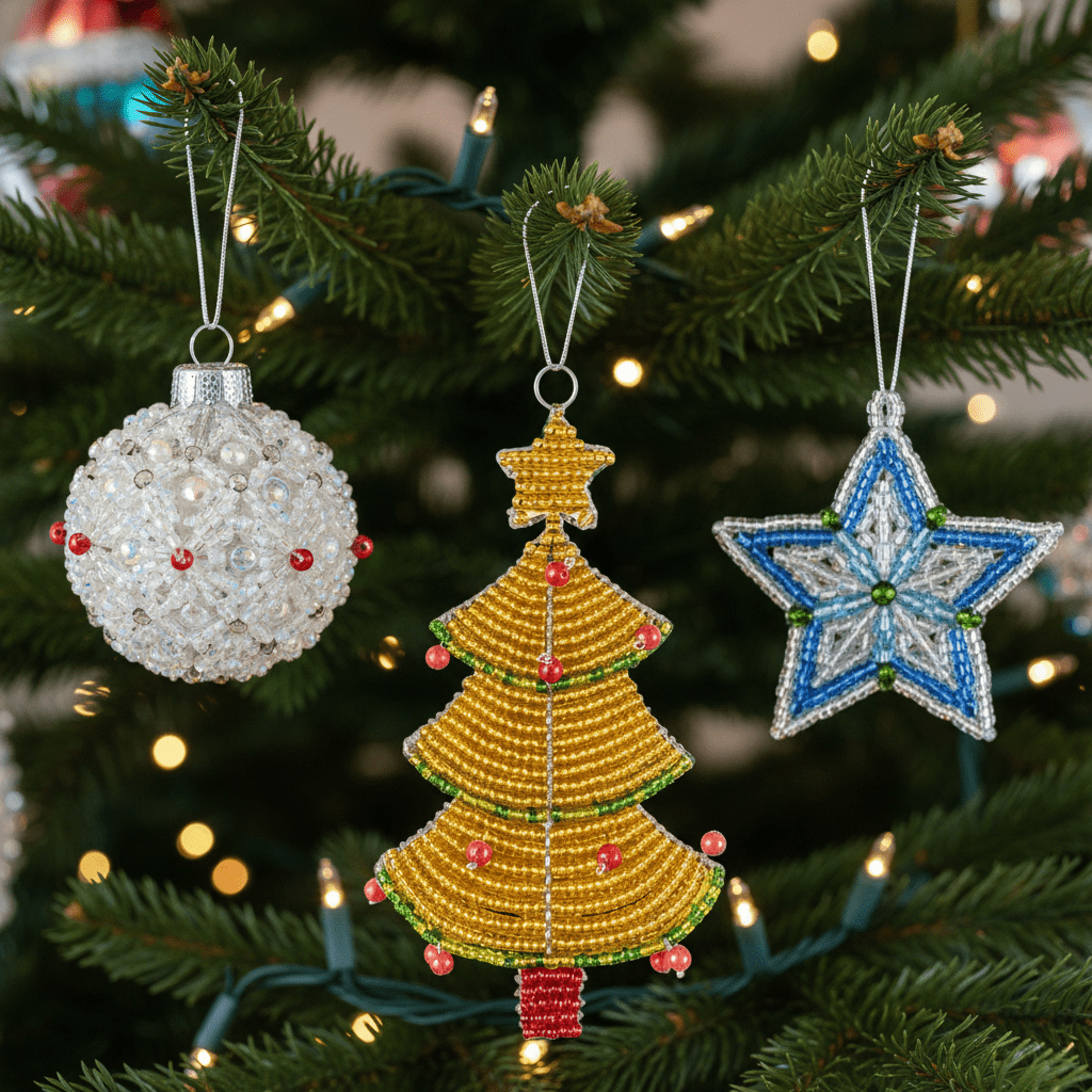 Christmas Tree With Star Ornament (Set of 3) - Che Cose Belle