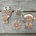Christmas Wood Magnet Set - Che Cose Belle