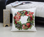 Christmas Wreath Decorative Throw Pillow 20" x 20" - Che Cose Belle