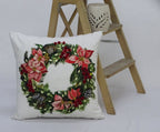 Christmas Wreath Decorative Throw Pillow 20" x 20" - Che Cose Belle