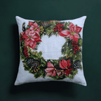 Christmas Wreath Decorative Throw Pillow 20" x 20" - Che Cose Belle