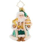 Christopher Radko Little Gem Glass Ornament - Emerald City Santa - Che Cose Belle