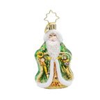 Christopher Radko Little Gem Glass Ornament - Emerald Isle Kris Kringle - Che Cose Belle