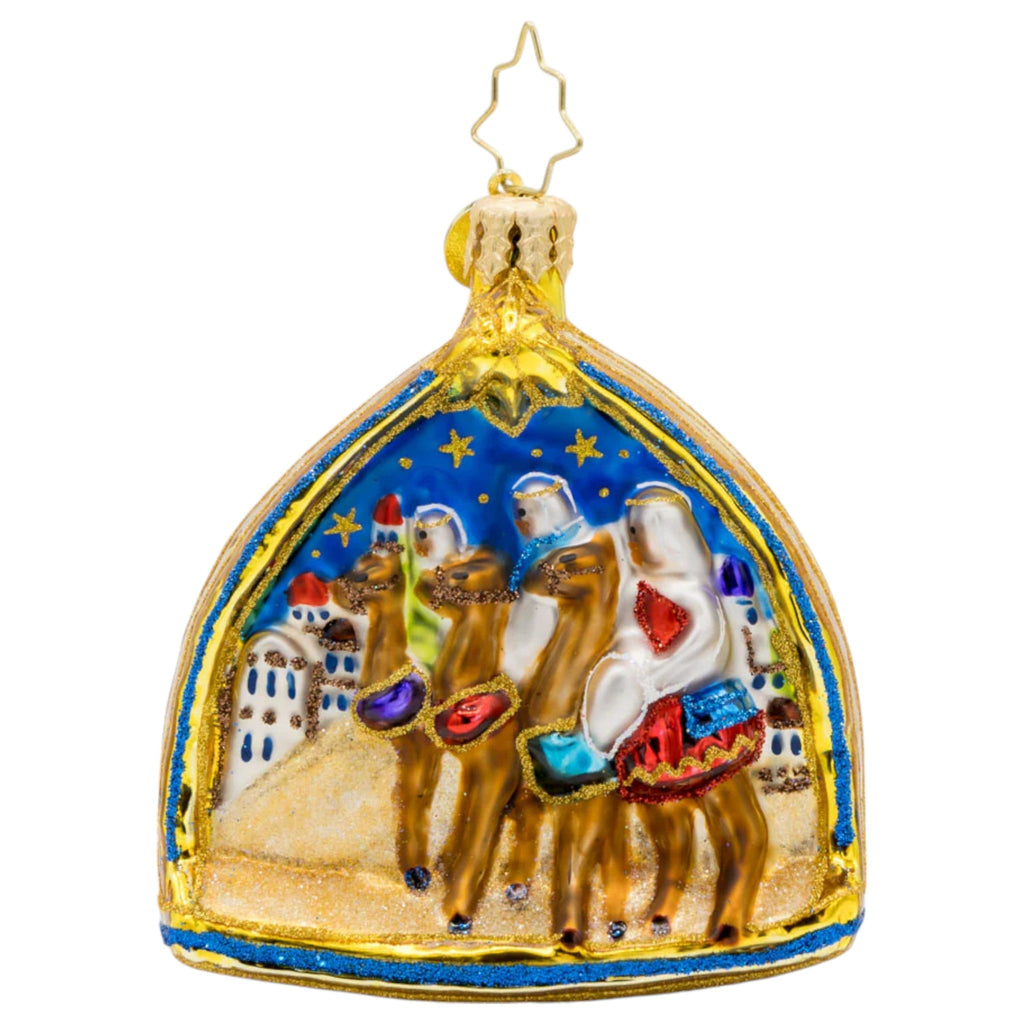 Christopher Radko Little Gem Glass Ornament - Two Scenes of the Savior Gem - Che Cose Belle