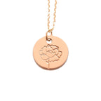 Chrysanthemum Birth Flower Necklace for November - Che Cose Belle