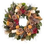 Cinnamon Orange & Pinecone Wreath - Che Cose Belle