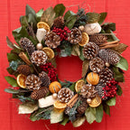 Cinnamon Orange & Pinecone Wreath - Che Cose Belle