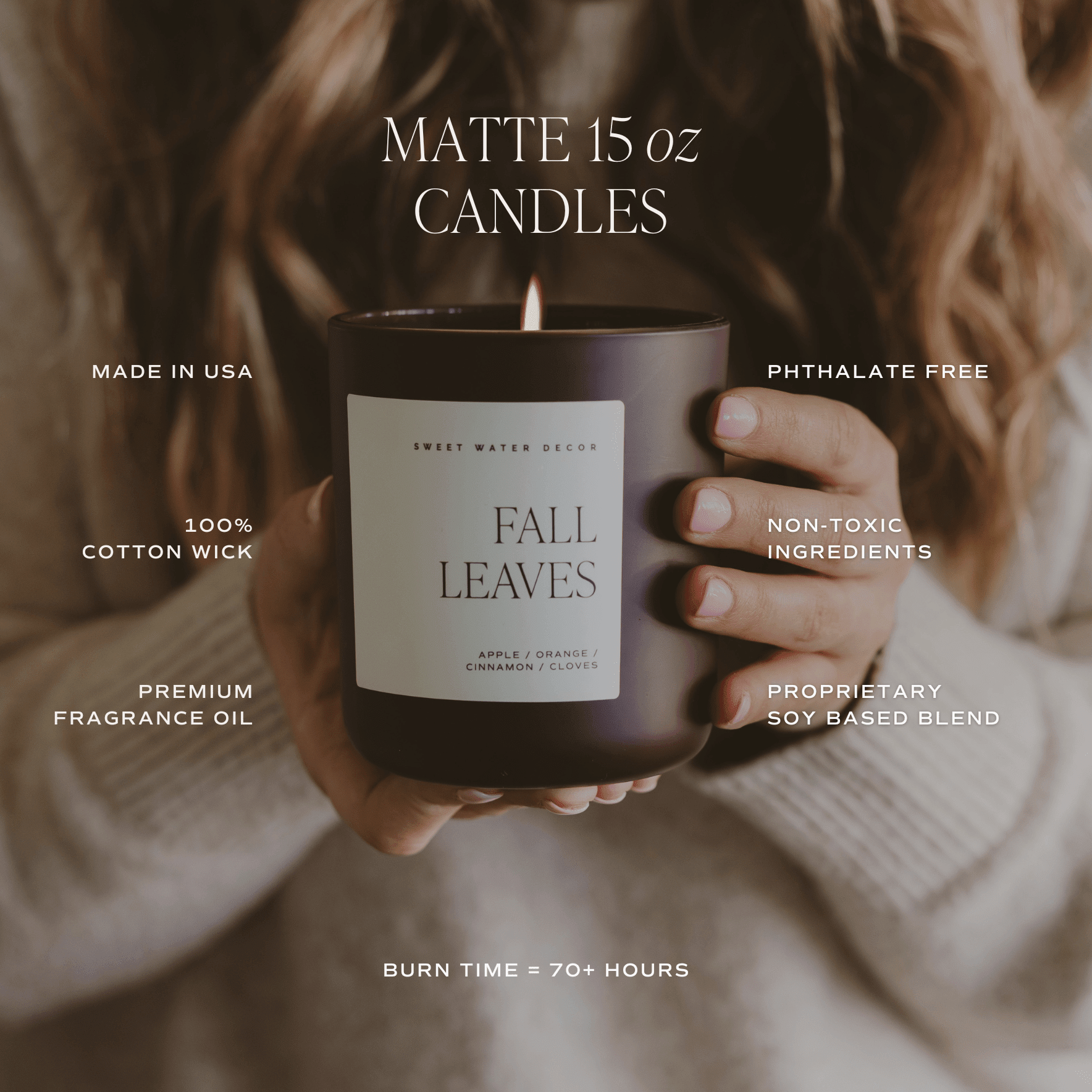 Cinnamon Rolls Soy Candle - Brown Matte Jar - 15 oz - Che Cose Belle