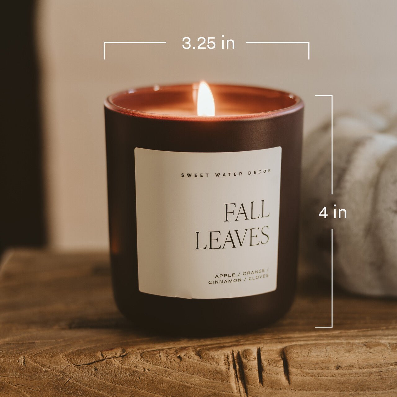 Cinnamon Rolls Soy Candle - Brown Matte Jar - 15 oz - Che Cose Belle