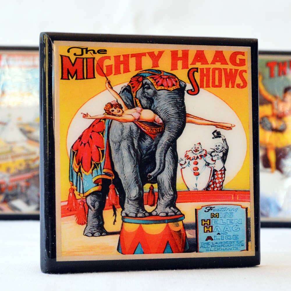 Circus Poster Coaster Set - Che Cose Belle