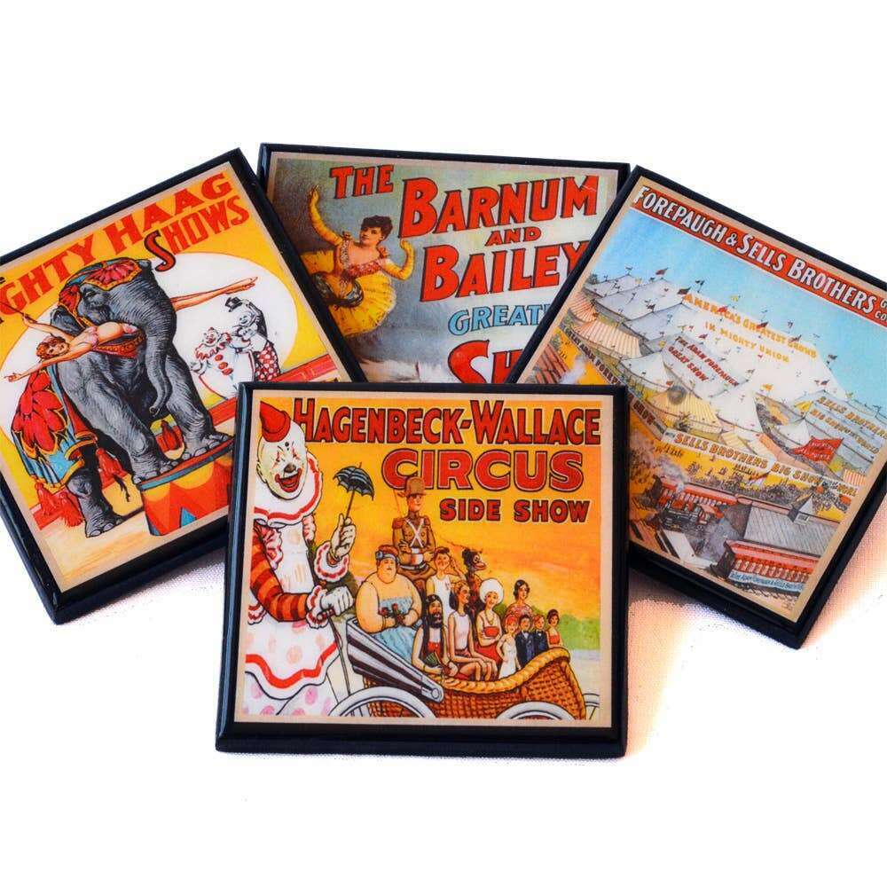 Circus Poster Coaster Set - Che Cose Belle