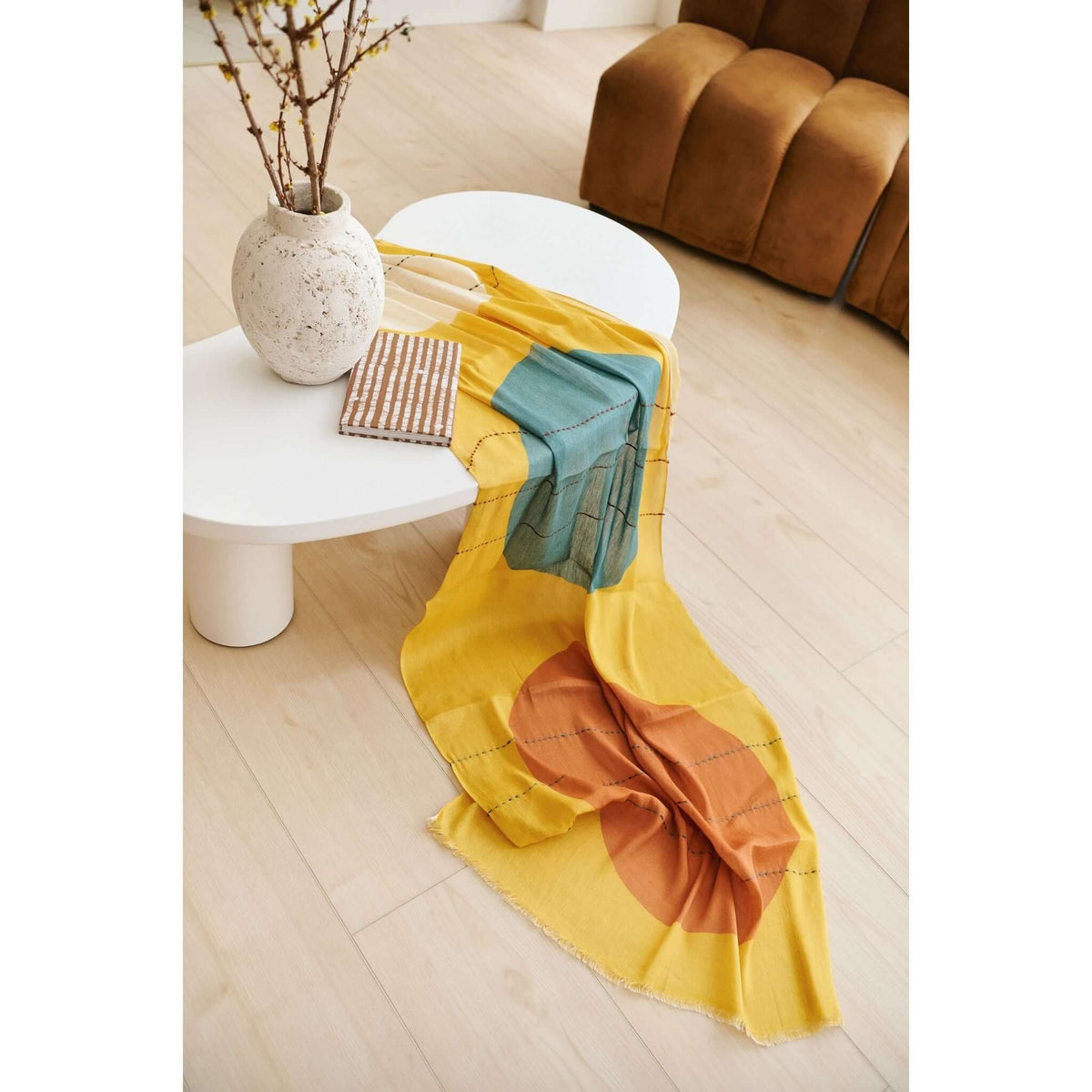 Cirq Hand Embroidered Scarf - Che Cose Belle