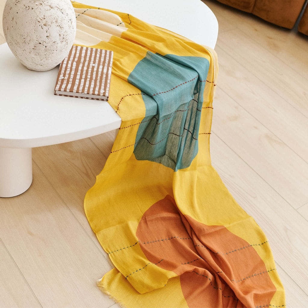 Cirq Hand Embroidered Scarf - Che Cose Belle