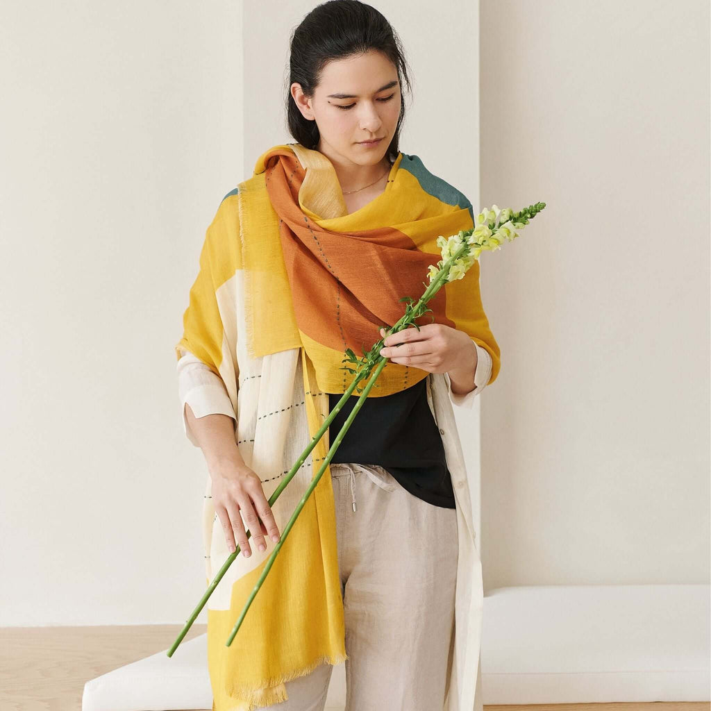Cirq Hand Embroidered Scarf - Che Cose Belle
