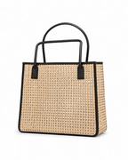 Citra Leather and Rattan Tote Bag - Che Cose Belle