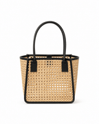 Citra Leather and Rattan Tote Bag - Che Cose Belle