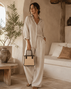Citra Leather and Rattan Tote Bag - Che Cose Belle