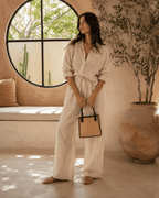 Citra Leather and Rattan Tote Bag - Che Cose Belle
