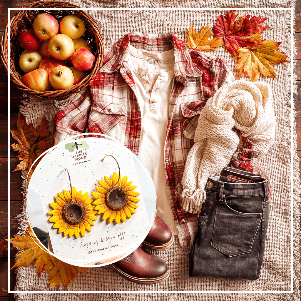 Clara - Handmade Sunflower Earrings - Che Cose Belle