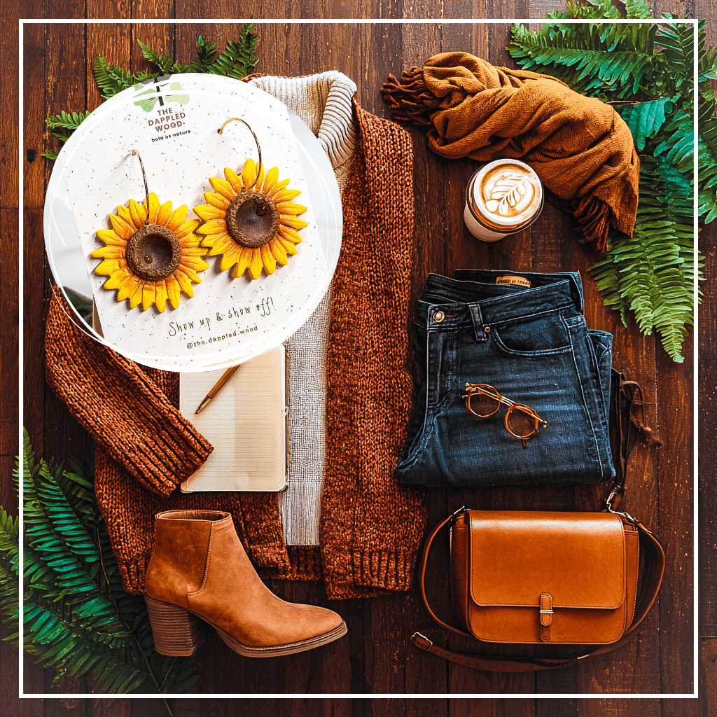 Clara - Handmade Sunflower Earrings - Che Cose Belle