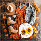 Clara - Handmade Sunflower Earrings - Che Cose Belle