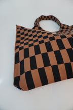 Classic Checkered Skinny Tote - Che Cose Belle