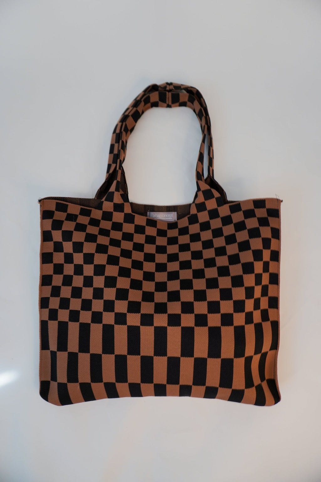 Classic Checkered Skinny Tote - Che Cose Belle