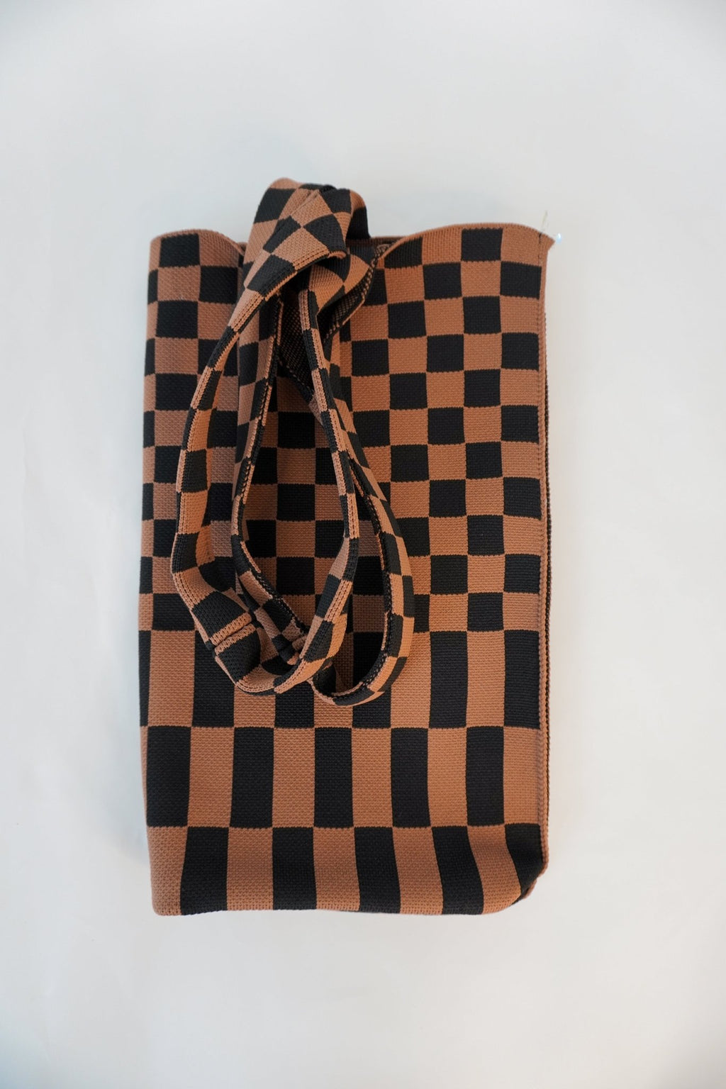 Classic Checkered Skinny Tote - Che Cose Belle