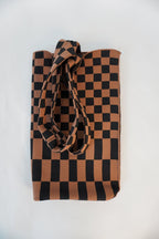 Classic Checkered Skinny Tote - Che Cose Belle