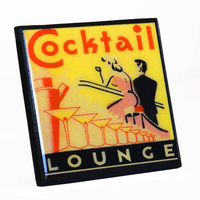 Classic Cocktail Lounge Drink Coaster Set - Che Cose Belle
