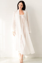 Classic Long Sheer Cotton - Silk Robe - Che Cose Belle